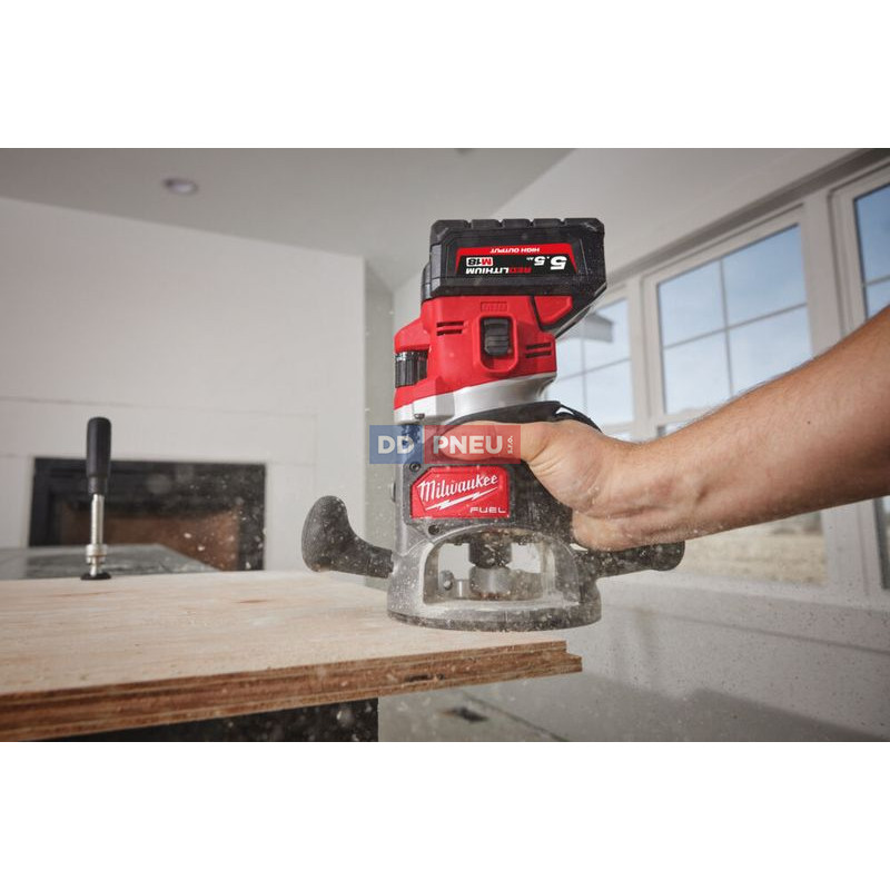 Aku horná frézka 12 mm MILWAUKEE M18 FR12KIT-0P – bez batérie