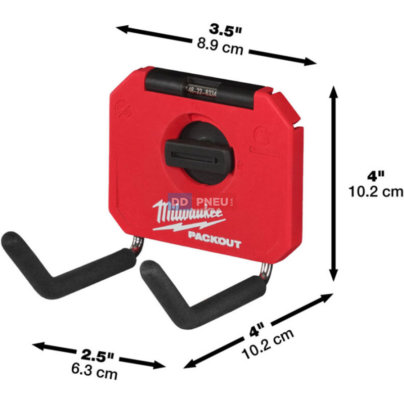 MILWAUKEE PACKOUT™ malý rovný univerzálny háčik – 1ks
