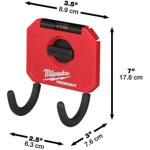 MILWAUKEE PACKOUT™ malý zahnutý univerzálny háčik – 1ks