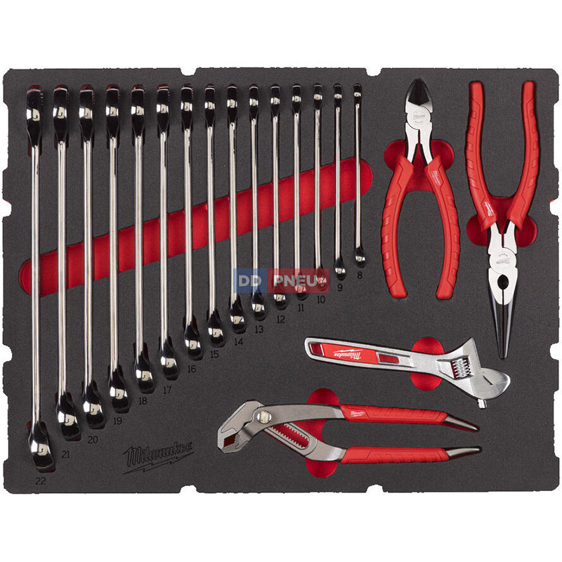 Penová vložka PACKOUT™ so sadou kľúčov a klieští – 19 ks