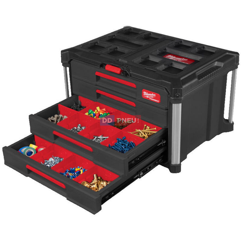 Systém MILWAUKEE PACKOUT™ s 4 zásuvnými boxmi