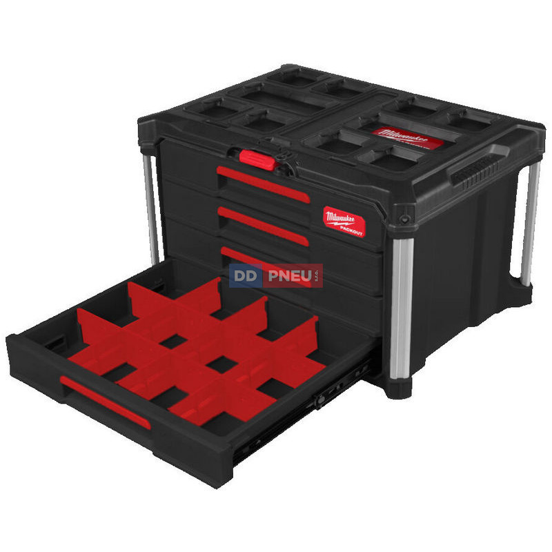 Systém MILWAUKEE PACKOUT™ s 4 zásuvnými boxmi