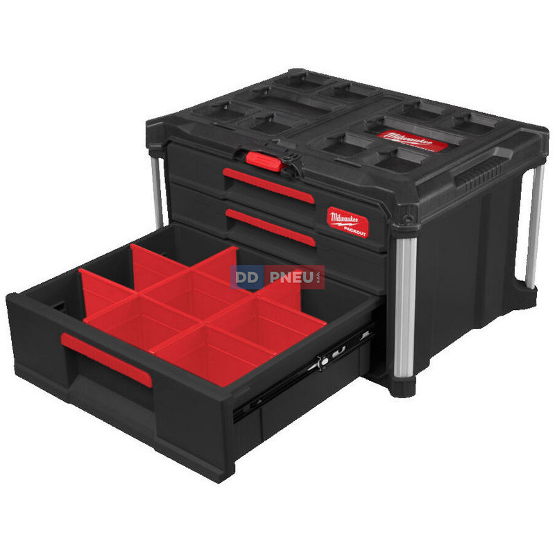 Systém MILWAUKEE PACKOUT™ s 2+1 zásuvnými boxmi