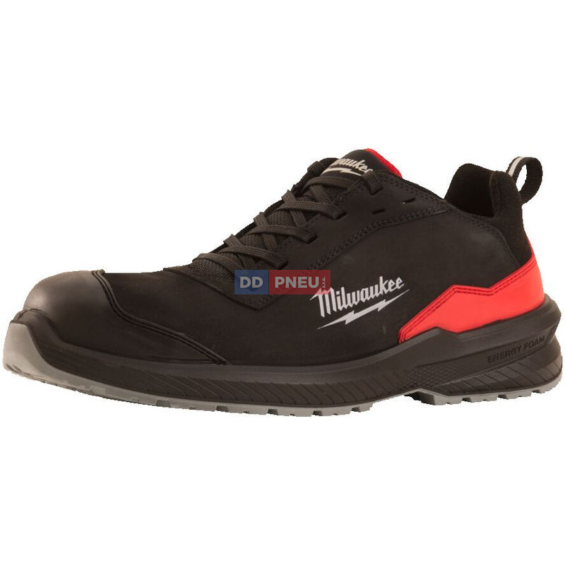 Bezpečnostné poltopánky MILWAUKEE Flextred™ S3S 1M110133 – kožená, čierna