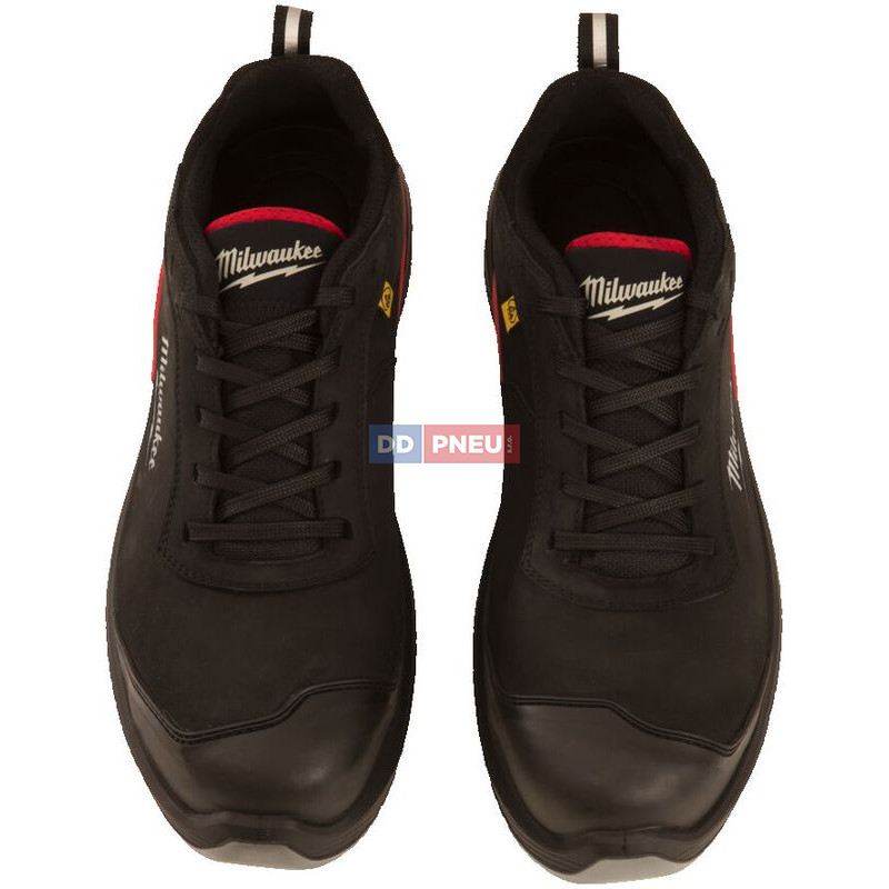 Bezpečnostné poltopánky MILWAUKEE Flextred™ S3S 1M110133 – kožená, čierna