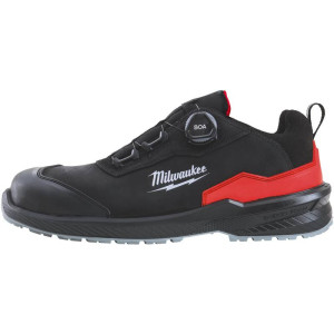 Bezpečnostné poltopánky MILWAUKEE Flextred™ S3S B1L110133 – kožená, čierna, BOA