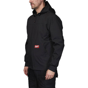 Pracovná softshellová bunda s kapucňou MILWAUKEE FREEFLEX™ SJ BL – čierna