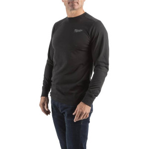 Hybridné tričko s dlhým rukávom Milwaukee HT LS GR – čierne