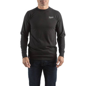 Hybridné tričko s dlhým rukávom Milwaukee HT LS GR – čierne