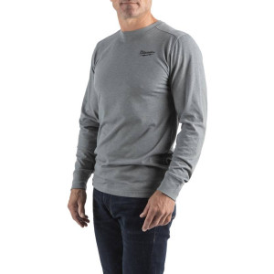 Hybridné tričko s dlhým rukávom Milwaukee HT LS GR – šedé