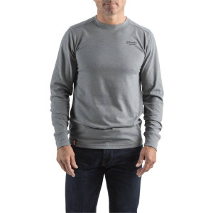 Hybridné tričko s dlhým rukávom Milwaukee HT LS GR – šedé