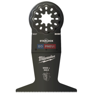 Bimetalový nôž MILWAUKEE pre široké ponorné rezy do dreva s klincami – šírka 65 mm 