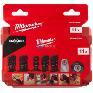 Súprava univerzálnych pílových plátkov MILWAUKEE pre multifunkčné náradie – 11 kusov