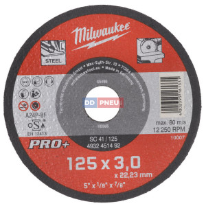 Milwaukee rezný kotúč na kov PRO+ SC 41/125 Milwaukee rezný kotúč na kov PRO+ SC 41/125