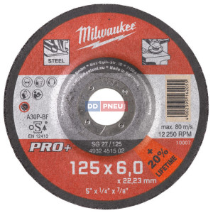 MILWAUKEE  brúsny kotúč na kov PRO+ SG 27/125 MILWAUKEE  brúsny kotúč na kov PRO+ SG 27/125