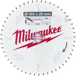 Pílový kotúč MILWAUKEE na kov 165x20 – 52 zubov  Pílový kotúč MILWAUKEE na kov 165x20 – 52 zubov