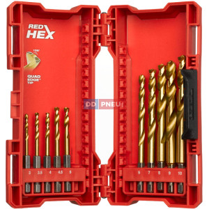 Sada vrtákov do kovu MILWAUKEE RED HEX HSS-G TiN – 10 ks Sada vrtákov do kovu MILWAUKEE RED HEX HSS-G TiN – 10 ks