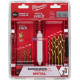 Sada vrtákov do kovu MILWAUKEE RED HEX HSS-G TiN – 10 ks