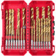 Súprava vrtákov do kovu MILWAUKEE RED HEX HSS-G TiN – 25 ks