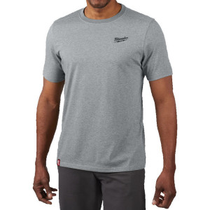 Hybridné tričko MILWAUKEE s krátkym rukávom – šedé