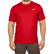 Tričko do teplého počasia MILWAUKEE s krátkym rukávom - červené Tričko do teplého počasia MILWAUKEE s krátkym rukávom - červené