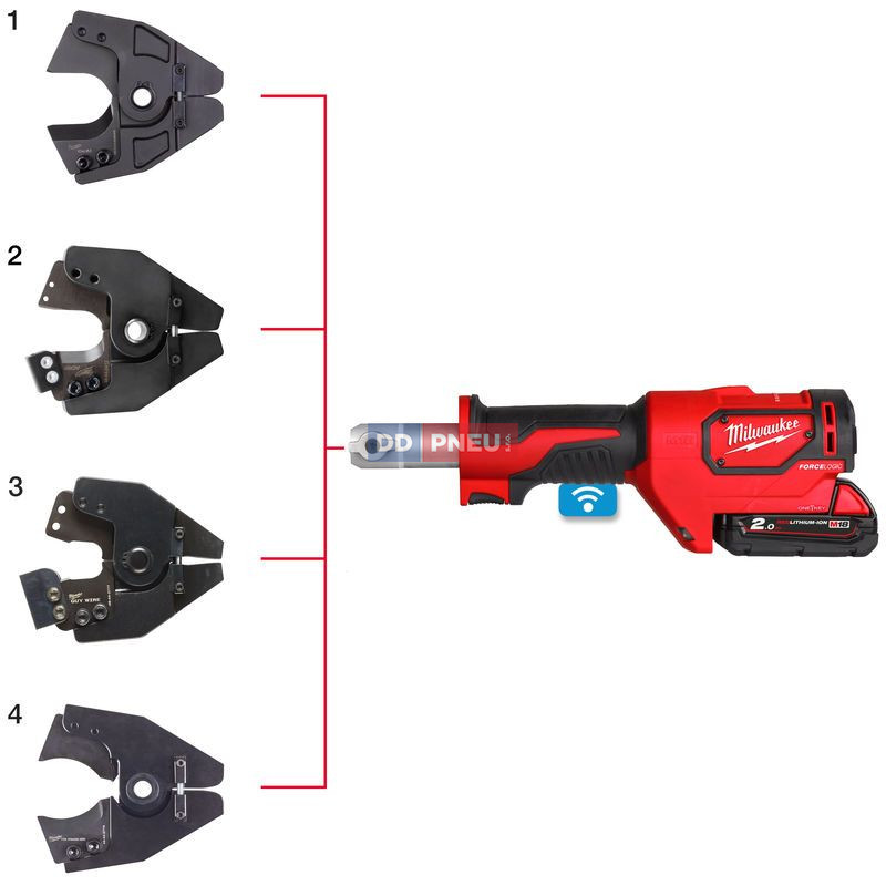 Aku hydraulické kliešte na káble 35 mm MILWAUKEE M18 ONEHCC-201C