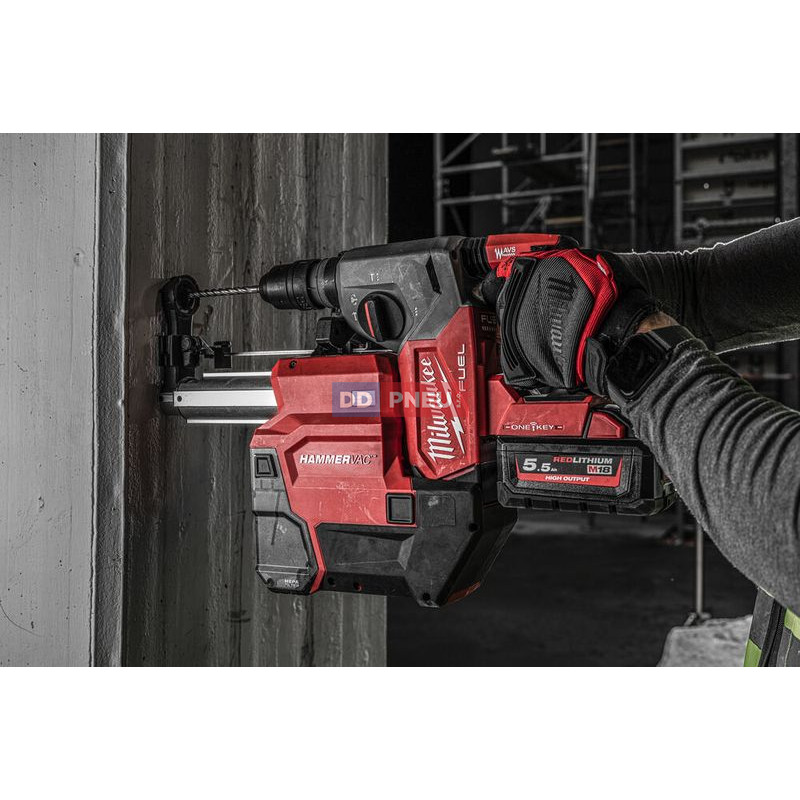 Aku kombi kladivo sds-plus s odsávaním MILWAUKEE M18 ONEFHXDEL-552C