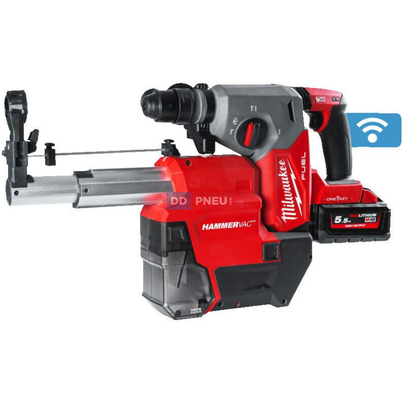 Aku kombi kladivo sds-plus s odsávaním MILWAUKEE M18 ONEFHXDEL-552C