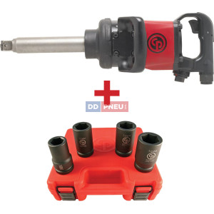 Pneumatický rázový uťahovák 1" Chicago Pneumatic CP7782-6 + sada 4ks nástrčných kľúčov 1''
