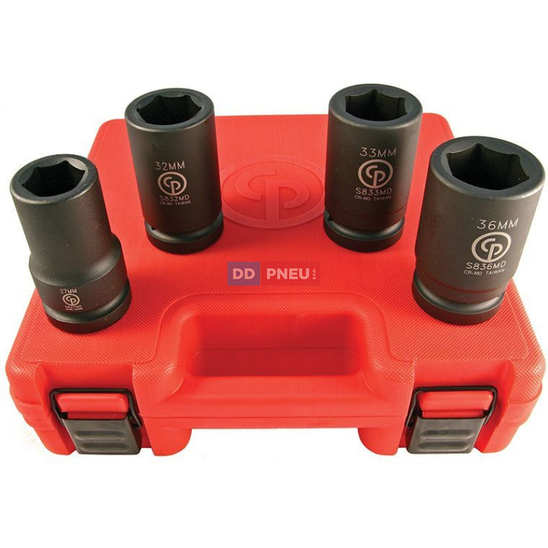 Súprava metrických hlavíc 1" Chicago Pneumatic SS814D – 4ks