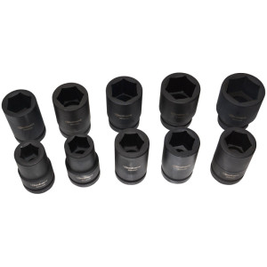 Sada kovaných orechov 1" – veľkosť 24, 27, 30, 32, 33, 34, 36, 38, 41, 46 mm