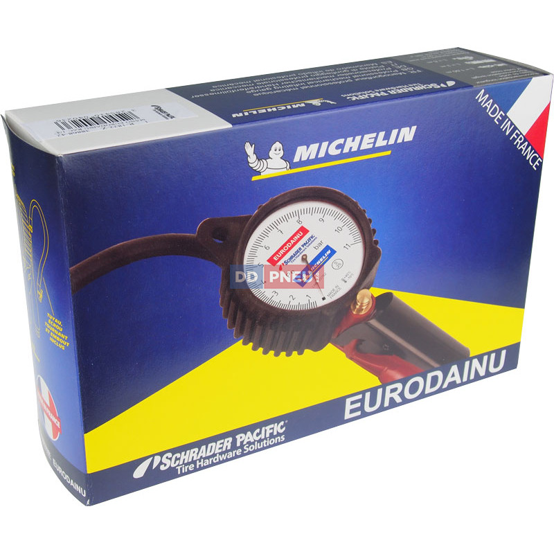 Cejchovaný pneuhustič EURODAINU 0,7-11 bar, 3m – od Schrader/MICHELIN