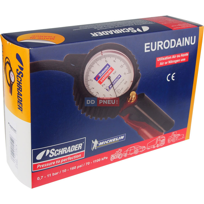 Pneuhustič EURODAINU 0,7-11 bar / 10-160 Psy – od Schrader/MICHELIN
