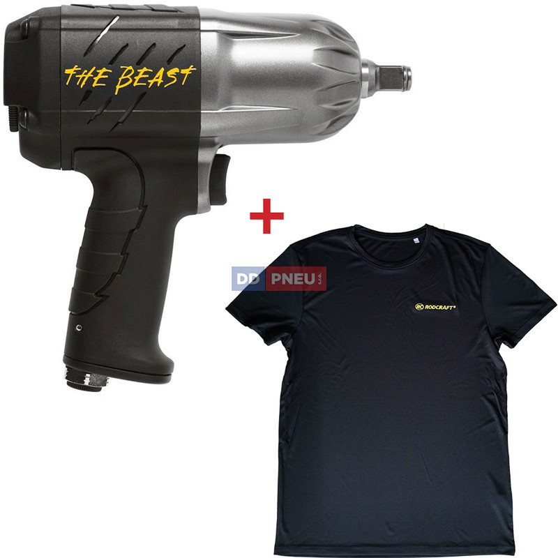Pneumatický rázový uťahovák 1/2" RODCRAFT RC2277 + tričko