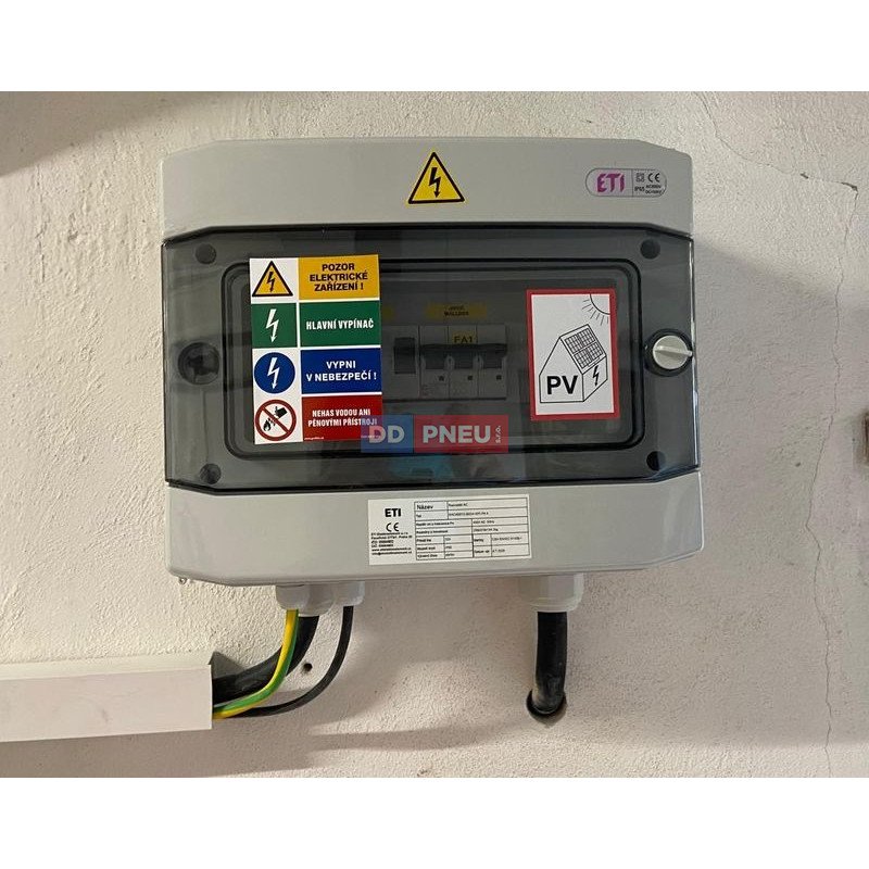 Podružný rozvádzač pre wallboxy 22kW