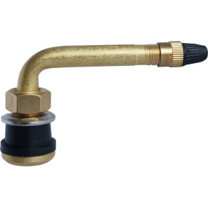  Bezdušový ventil TR570C balón – 1x zahnutý, diera 16mm, dĺžka 51mm