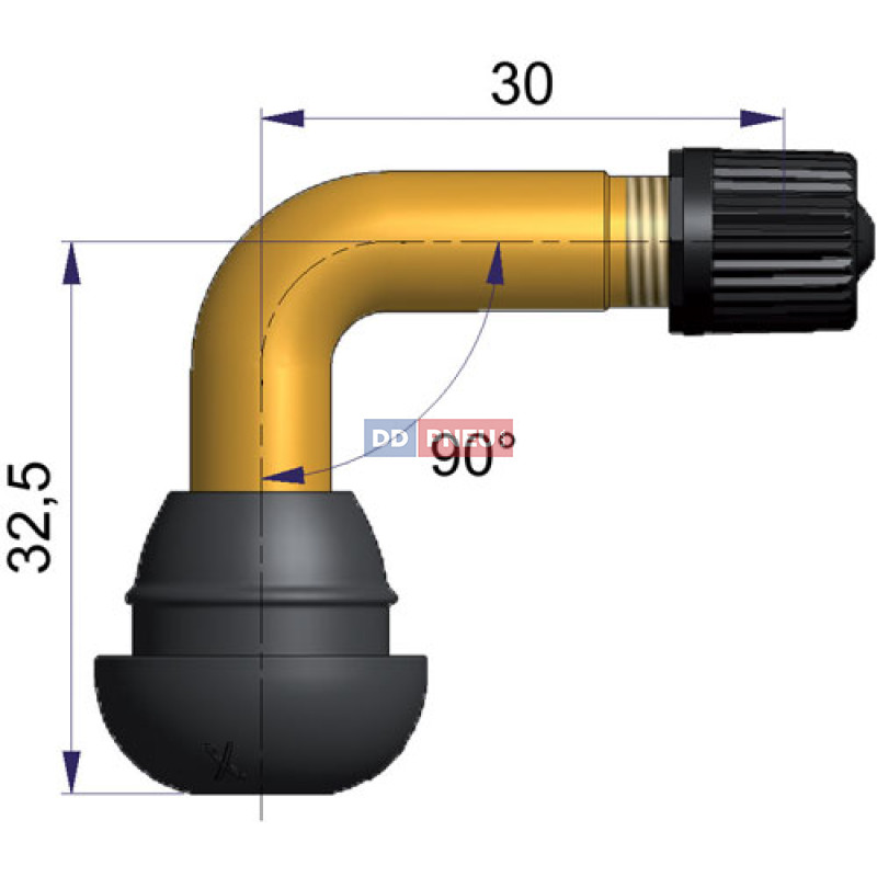 Bezdušový ventil PVR-70 pre skúter