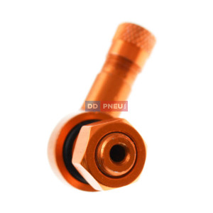 ALU zlatý motocyklový zahnutý ventil - diera 8,3mm ALU zlatý motocyklový zahnutý ventil - diera 8,3mm