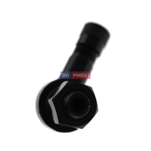 ALU černý motocyklový zahnutý ventil - diera 8,3mm ALU černý motocyklový zahnutý ventil - diera 8,3mm