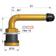 Bezdušový ventil TR570C balón – 1x zahnutý, diera 16mm, dĺžka 51mm