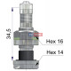 Bezdušový ventil Alcoa 40 MS-00N – pre nákladné ALU disky