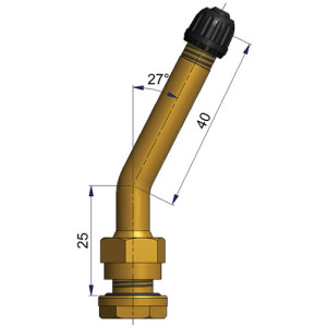 Bezdušový ventil V528 – diera 9,7mm, dĺžka 65mm