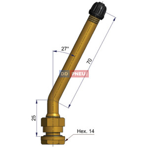 Bezdušový ventil V528 – diera 9,7mm, dĺžka 95mm Bezdušový ventil V528 – diera 9,7mm, dĺžka 95mm