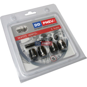 Skryté dymové ventily pre čierne ALU disky – sada 4 ks Skryté dymové ventily pre čierne ALU disky – sada 4 ks