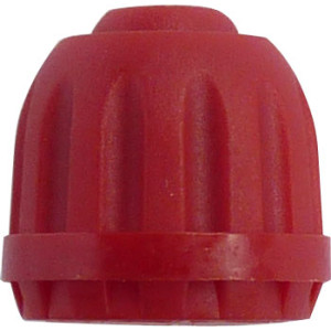 Plastová červená čiapočka s tesnením, 100ks  Plastová červená čiapočka s tesnením, 100ks