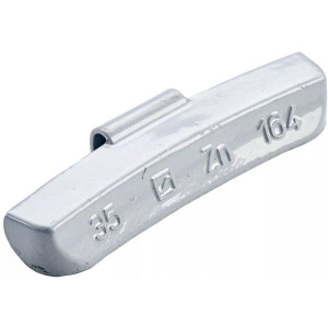 Hofmann 35g – strieborné vyvažovacie závažie na dodávky OEM Hofmann 35g – strieborné vyvažovacie závažie na dodávky OEM