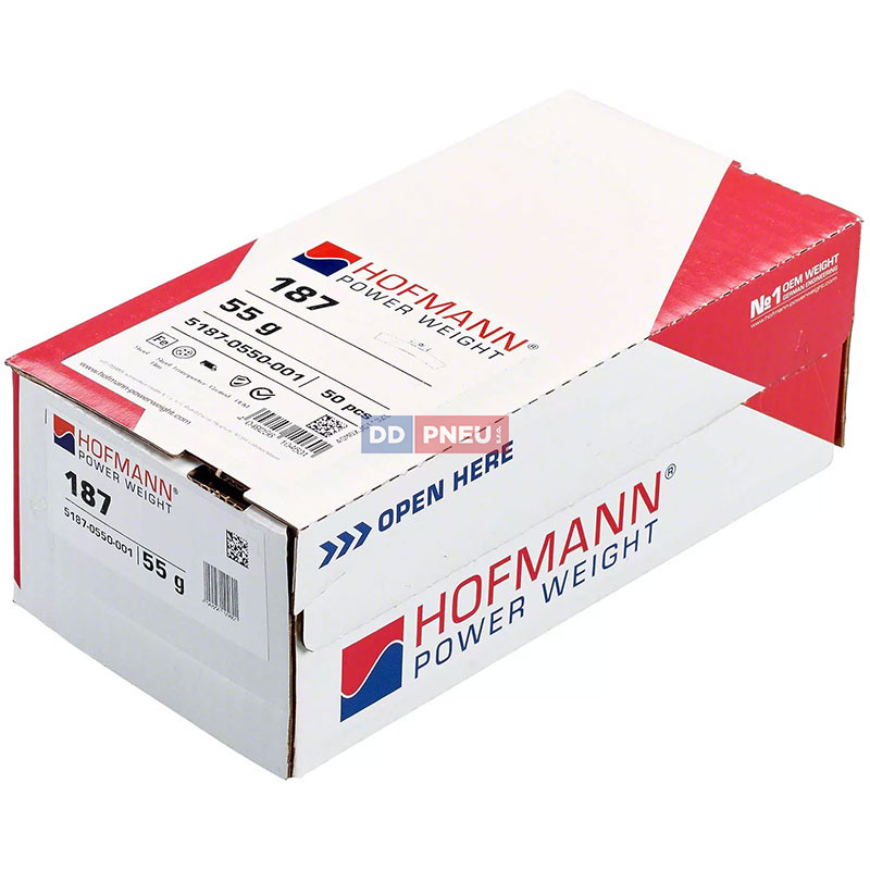 Hofmann 55g – strieborné vyvažovacie závažie na dodávky FORD