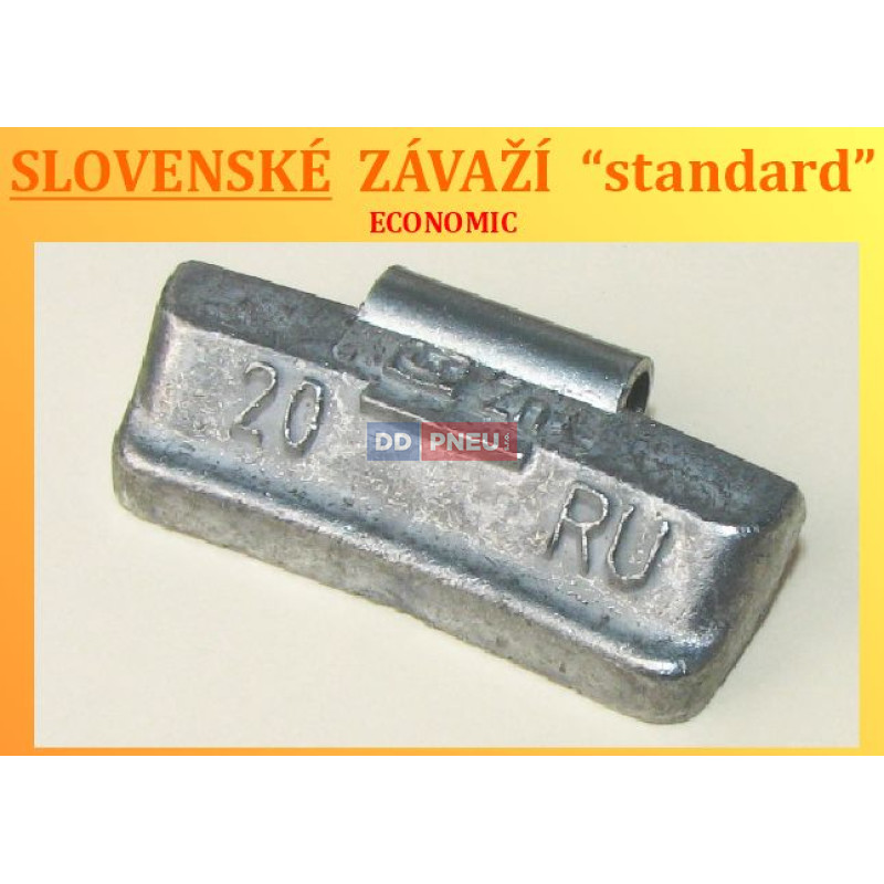 Vyvažovacie závažie na plechové disky RU-B ECONOMIC 20g