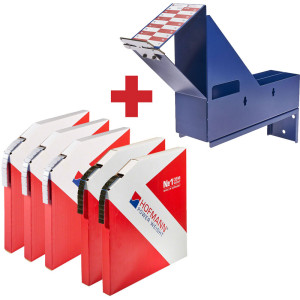 Balíček samolepiaceho závažia 355 v kotúči HOFMANN 3+2 s pracovnou stanicou na stenu SPEEDCUT