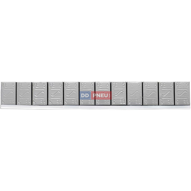 Šedé poplastované samolepiace závažie Hofmann 60g